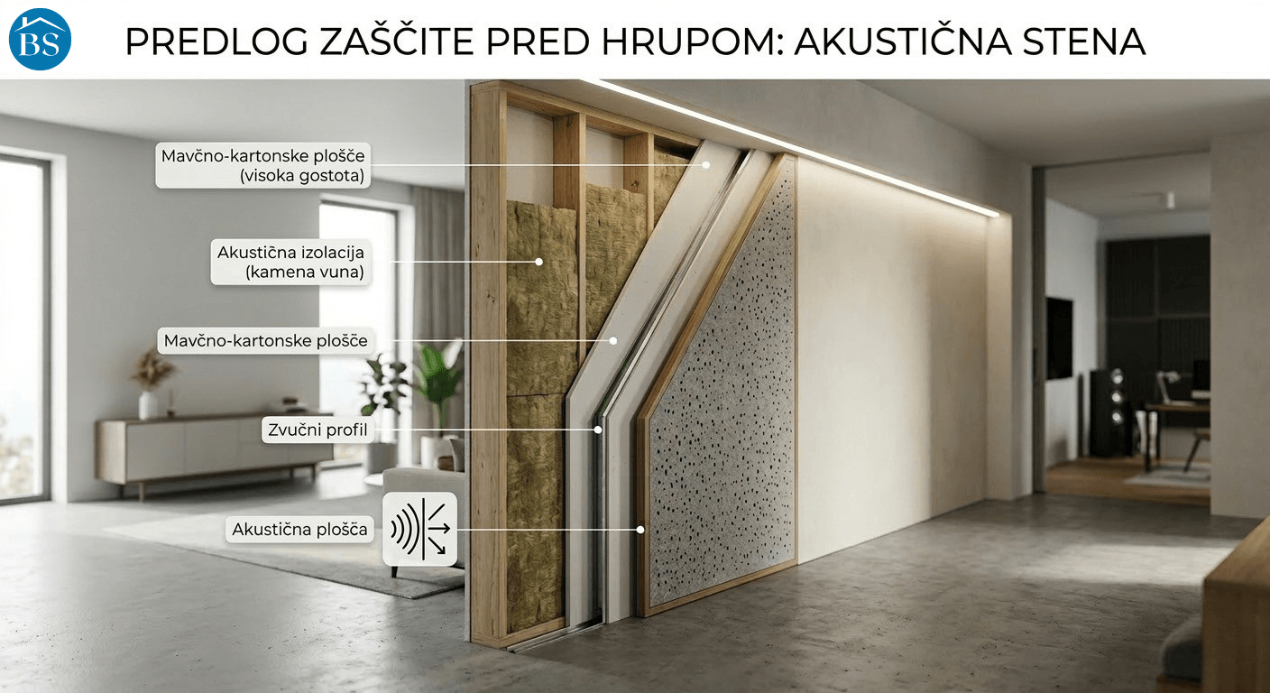 PREDLOG ZAŠČITE PRED HRUPOM: AKUSTIČNA STENA
