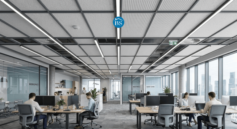 Zvočna izolacija spuščenih stropov – rešitve za tišji dom in pisarno